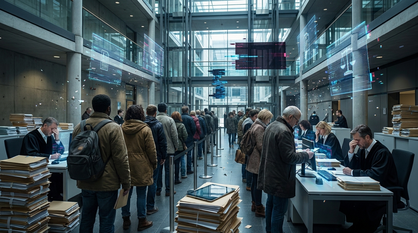 NRW-Sozialgerichte kommen kaum nach KI-Fehleingaben und Bürgergeld treiben Eilanträge