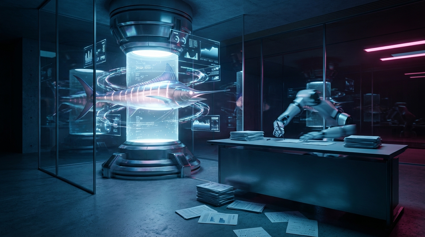 Sakana Marlin Japanische KI recherchiert stundenlang und schreibt Berichte Sakana Marlin Japanische KI recherchiert stundenlang und schreibt Berichte