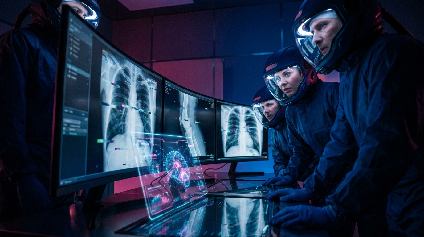 Gefälschte Röntgenbilder Radiolog innen und KI erkennen Deepfakes oft nicht