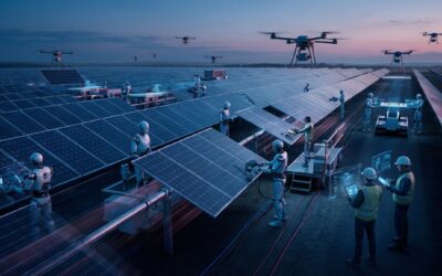 Roboter und Menschen bauen 100‑MW‑Solarpark schneller als klassische Teams