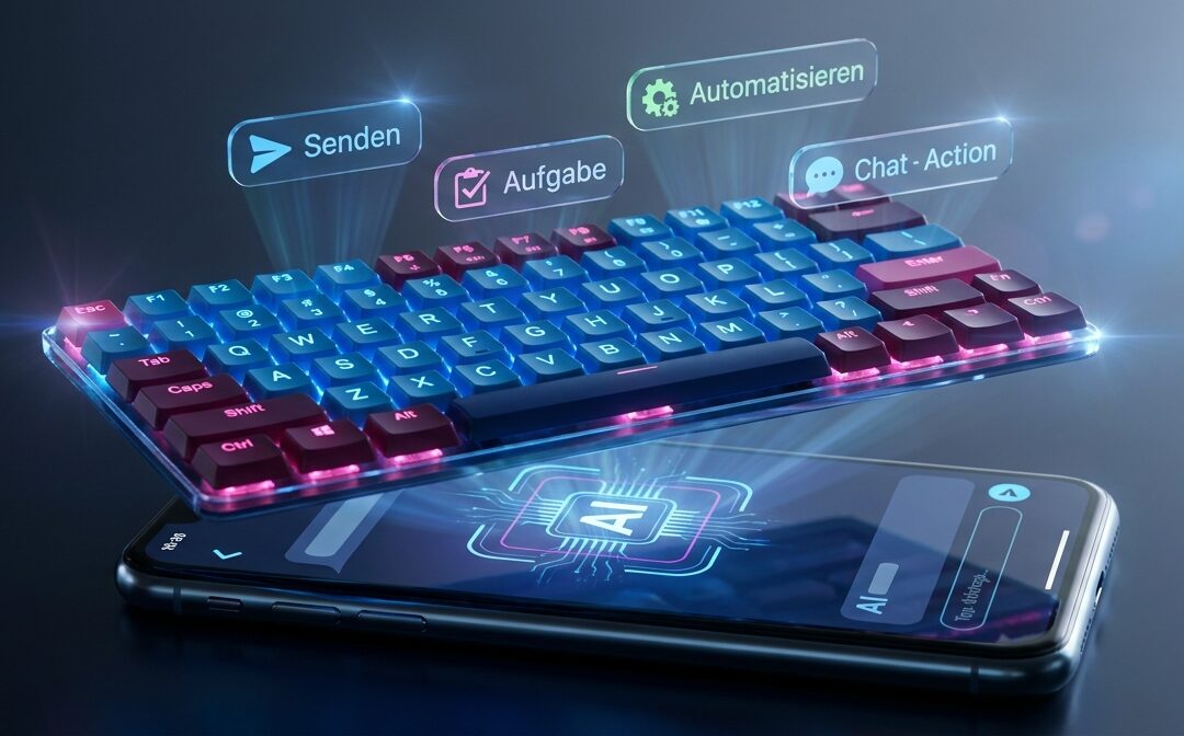 Acti‑Tastatur führt Aktionen im Chat aus – KI bleibt in der App