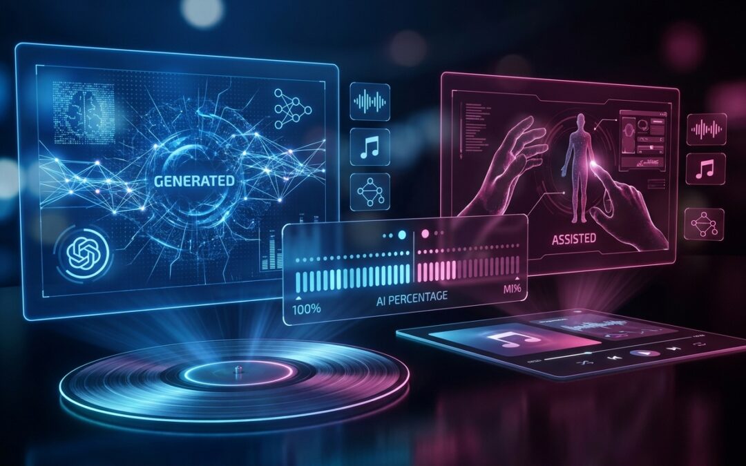 Neue Labels für Songs: ‚KI‑generiert‘ vs. ‚KI‑unterstützt‘ erklären KI‑Anteil