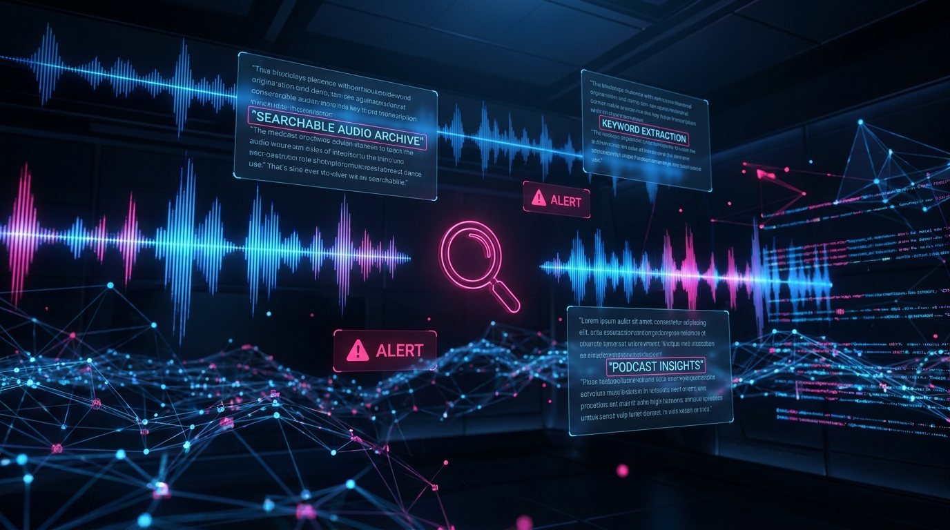 Radar Particle macht Podcasts durchsuchbar — Zitate, Alerts, API