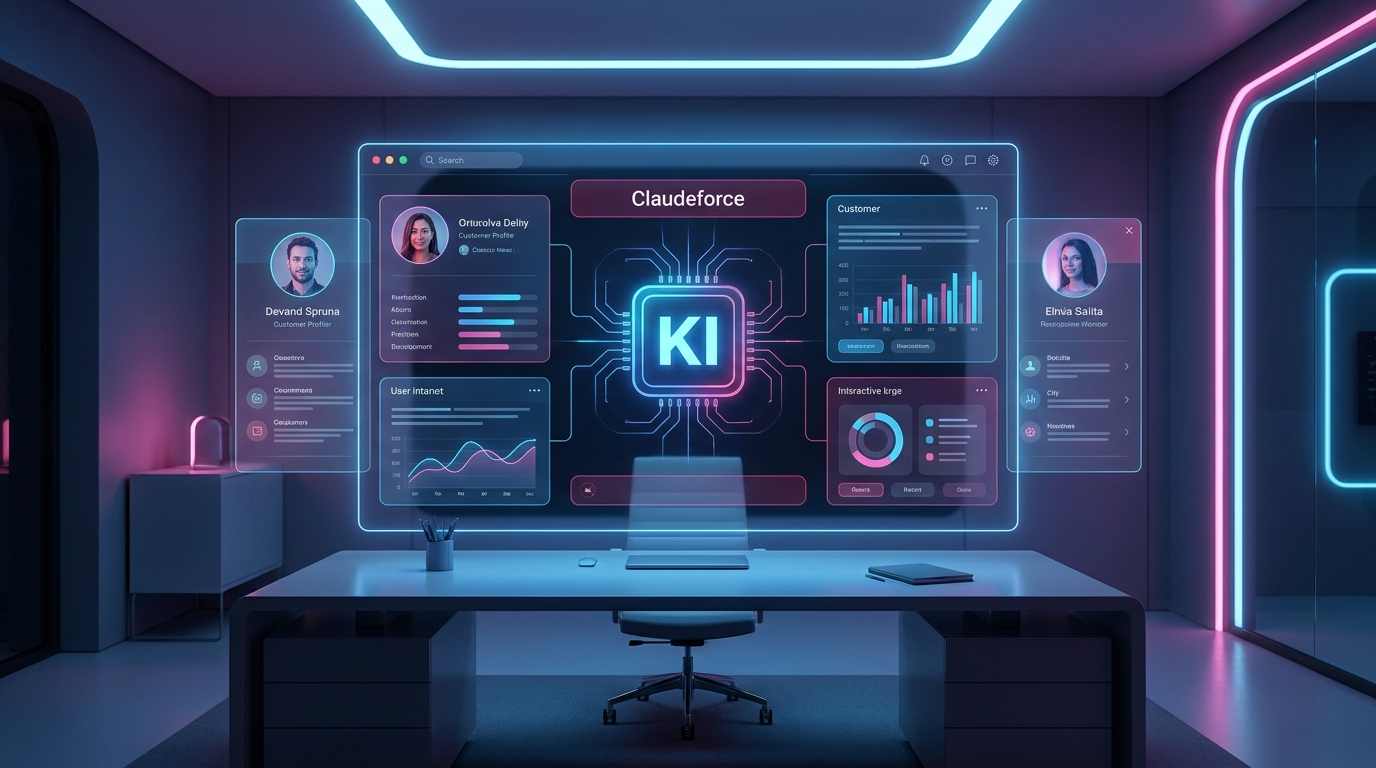 Salesforce macht Claude zur neuen Bedienoberfläche fürs CRM Claudeforce startet Salesforce macht Claude zur neuen Bedienoberfläche fürs CRM Claudeforce startet
