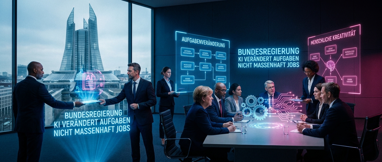 Bundesregierung KI verändert Aufgaben, nicht massenhaft Jobs Bundesregierung KI verändert Aufgaben, nicht massenhaft Jobs