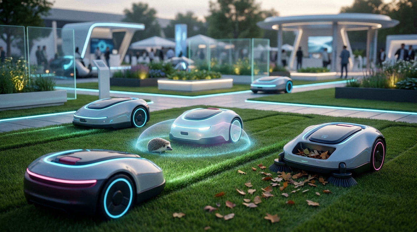 IFA 2026 Mähroboter schützen Igel, schneiden Kanten, räumen auf